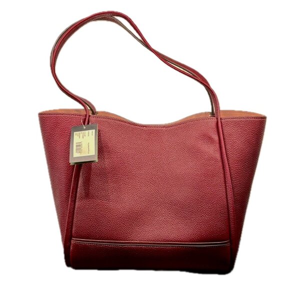 Kate Spade Gramercy Medium Tote Bag Cordovan Pebbled Leather Dual Strap NWT - Picture 15 of 16
